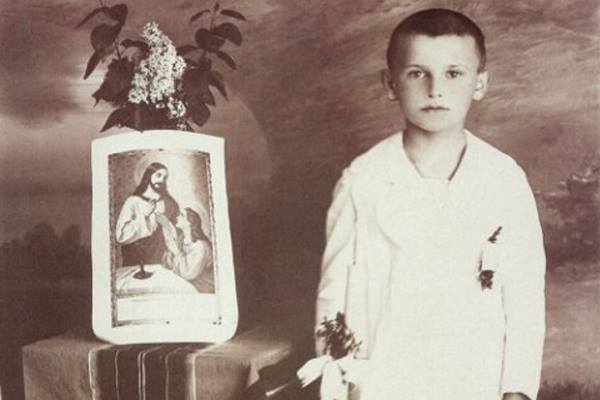 Zdjęcie Jana Pawła II z pierwszej komunii