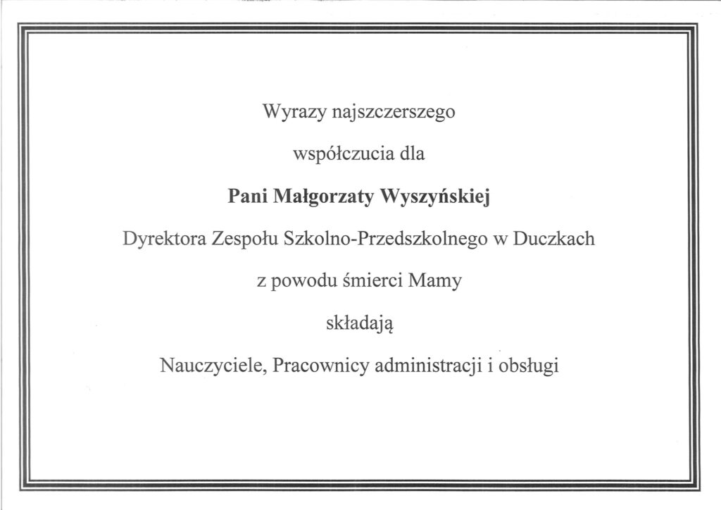 Zdjęcie: Kondolencje