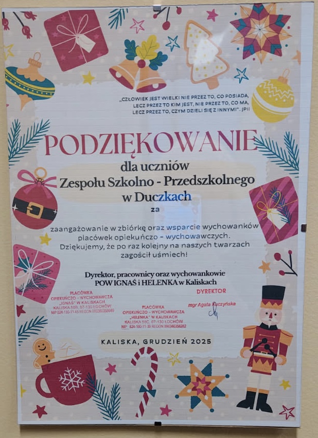 Zdjęcie: Podziękowanie